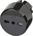 Produktbild: TRA IT SK - Resiseadapter Euro Steckdose und Italien Stecker schwarz
