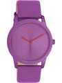 Produktbild: Oozoo Armbanduhr lila Leder Timepieces Damen Analog-Quarzuhr UOC11173