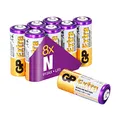 Produktbild: GP Extra Alkaline LR1 Batterien | kompatibel mit Typ 910A, Lady, N, E90 | Pack mit 8 Stück Batterien LR1 1,5V