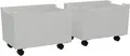 Produktbild: Vipack Container auf Rollen (2-er Set), aus hochwertigem Massivholz, 2 Ausführungen (das Innenmaß von ca.: B: 52xH: 30,5xT: 36cm bietet viel Stauraum) universell und durch die Rollen flexibel in Räumen einsetzbar