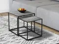 Produktbild: Couchtisch 2 teilig, Beistelltisch für Sofas, ausgefallene Nachttische am Bett