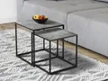 Produktbild: Couchtisch 2 teilig, Beistelltisch für Sofas, ausgefallene Nachttische am Bett
