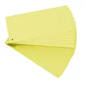 Produktbild: Exacompta 13425B 100er Pack Karton-Trennstreifen. 10,5 x 24 cm gelb. Für eine übersichtliche Anblage Ihrer Dokumente. Trennlaschen Trennblätter Ordner Register Blauer Engel