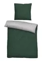 Produktbild: biberna Melange-Flanell Bettwäsche 0840500 Melange Uni 1x 135x200 cm + 1x 80x80 cm, dunkelgrün
