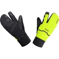 Produktbild: GOREWEAR Thermo Split Handschuhe, GORE-TEX INFINIUM WINDSTOPPER, Warme 3-Finger-Winterhandschuhe, Black/Neon Yellow