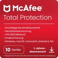 Produktbild: McAfee Total Protection 2026 10-Gerät / 1-Jahr Windows/Mac/Android/iOS / KEY