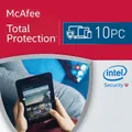 Produktbild: McAfee Total Protection 2026 10 PC VOLLVERSION Antivirus 2025 DE EU