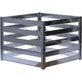 Produktbild: Dobar Metall-Komposter Muck Stecksystem 93 cm x 93 cm x 70 cm Silber