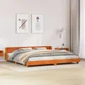 Produktbild: vidaXL Massivholzbett ohne Matratze Wachsbraun 180x200 Kiefernholz
