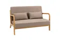 Produktbild: HOMCOM 2-Sitzer Sofa Zweisitzer mit Kissen, Doppelsofa mit Samtoptik, Loveseat