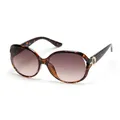 Produktbild: GUESS GF0366 Dark Havana Damen Sonnenbrille, Schmetterling, Braun, Gradient, UV-geschützt, 60 mm, 17 mm, 135 mm