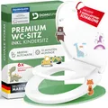 Produktbild: DomuSPA Toilettendeckel - WC Sitz mit Absenkautomatik - antibakterieller Toilettensitz Kinder + Quick-Release Funktion - Kinder Toilettensitz - Klodeckel mit Kindereinsatz - WC Sitz Kinder