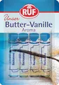 Produktbild: RUF Backaroma Butter-Vanille, 4 Fläschchen Vanille-Aroma für Plätzchen, Torten, Waffeln, tröpfchenweise dosierbar, glutenfrei & vegan, 4 x 2 g