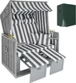 Produktbild: tectake® Strandkorb Sylt 115 x 158 x 78 cm