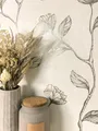 Produktbild: Newroom Tapete Beige Vliestapete Blumen - Vintage Floral Gold Creme Blätter Pflanzen Blumentapete Romantisch Rosentapete Metallic inkl. Tapezier-Ratgeber