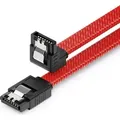 Produktbild: deleyCON 60 cm SATA 3 Kabel Nylon 6 Gbit/s Datenkabel SATA III Anschlusskabel Serial ATA Verbindungskabel für Mainboard & Festplatte HDD SSD 1 S-A...