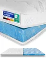Produktbild: 8 cm hoch - Premium Plus Gelschaum-Topper 80x200cm mit RG 50 - Hochwertiger Lyocell-Bezug - Antirutschfunktion - Umlaufendes Klimaband - Gel-Topper 80 x 200 8cm
