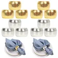 Produktbild: Serviettenringe Gold 12 Stück Universal Serviettenrin für Weihnachten Thanksg...