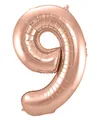 Produktbild: Folat 631396 - Folienballon Zahl 9 - rosegold - ca. 86 cm