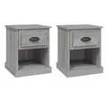 Produktbild: vidaXL Nachttisch Nachttische 2 Stk. Grau Sonoma 39x39x47,5 cm Holzwerkstoff (2-St)