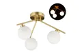 Produktbild: relaxdays Deckenleuchte Deckenlampe mit 3 Kugeln GLOBI
