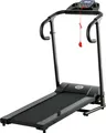 Produktbild: HOMCOM Laufband Klappbar elektrisch 500 W 0,8-10 km/h 0,75HP LCD-Display Handyhalterung geeignet für Home Gym Indoor Fitness 123 x 62 x 117 cm