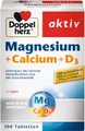 Produktbild: Doppelherz aktiv Magnesium + Calcium + D3 Tabletten für die normale Muskelfunktion und den Erhalt normaler Knochen, 100 St. Tabletten
