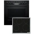 Produktbild: Bosch Herdset Einbau 3DHeißluft Ober/Unterhitze NIF645CB5E+ HEG517BB4 HND615LS62