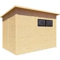Produktbild: Bertilo Gerätehaus Pent Modern 4 Natur 306 cm x 202 cm FSC®
