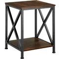Produktbild: tectake® Beistelltisch, Industrial Style, mit 2 Ablagen, 40,5 x 40,5 x 52,5 cm