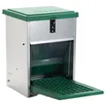 Produktbild: OLBA Feedomatic Futterautomat Hühner 5kg - Wasserdicht, Silber, 27.5x23x39.5cm