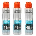 Produktbild: 3x 150ml Loreal Men Expert 48h Fresh Extreme Deo Spray Dry Anti Transpirant