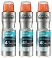 Produktbild: Loreal Men Expert Fresh Extreme Deospray 48h Anti-Transparent Deodorant 3x 150ml