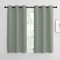 Produktbild: Scheibengardinen Kinderzimmer Kurze Vorhänge Salbeigrün Gardinen mit Ösen Kur...