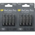 Produktbild: 2 x GP ReCyKo+ Pro Black Professional Ready2Use Akku AA Mignon NiMH 2000mAH