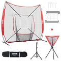 Produktbild: VEVOR Baseball Pitching Net Pitching Target 244x106cm Tragetasche Schlagen