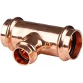 Produktbild: Kupfer Pressfitting T-Stück Mittelgang reduziert 28 x 18 x 28 mm V+M-Kontur DVGW