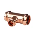 Produktbild: Kupfer Pressfitting T-Stück Mittelgang reduziert 28 x 18 x 28 mm V+M-Kontur DVGW
