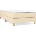 Produktbild: vidaXL Boxspringbettgestell Creme 100x200 cm Stoff - Creme