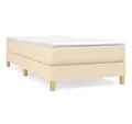 Produktbild: vidaXL Bettgestell, Bettrahmen Creme 100x200 cm Stoff
