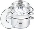 Produktbild: Klausberg Kochtopf, Edelstahl, Silber, One Size (4 Elemente) (Ø24x11,5cm, 5l, Ø24x11,5cm)