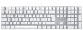 Produktbild: CHERRY KC 200 MX Kabelgebunden Tastatur Deutsch, QWERTZ Weiß, Silber