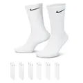 Produktbild: Nike Herren Everyday Cushion Crew Socken, 6er pack, White/Black, M