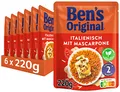 Produktbild: BEN'S ORIGINAL™ Express Reis Italienisch Tomate & Mascarpone 6 x 220g