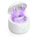 Produktbild: MICTUL Ultraschallreinigungsgerät, 45kHz Dental Pod Ultraschallreiniger für Zahnersatz, Zahnspange, Aligner, Zahnschiene, Prothesen, Schmuck, 25W Tragbare Ultrasonic Cleaner mit 2 Modi, 200ML, Weiß