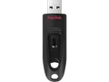Produktbild: SANDISK Ultra® USB 3.0 USB-Flash-Laufwerk, 256 GB, 130 Mbit/s, Schwarz