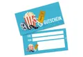Produktbild: itenga Grußkarten itenga Geschenkgutschein Kinoticket (Motiv 1), Postkarte zum Ausfüllen