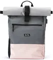 Produktbild: Ela Mo Rucksack Damen - Rolltop schön u. durchdacht - Laptop Rucksäcke für Frauen - Anti Diebstahl Tasche für Schule, Uni, Business (Rosa)