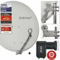 Produktbild: DUR-line Select 75/80G Alu Satellitenschüssel 80cm + Ultra Twin LNB 2 Teilnehmer
