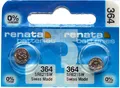 Produktbild: Renata 364 SR621SW Silberoxid-Uhrenbatterie, 2 Stück